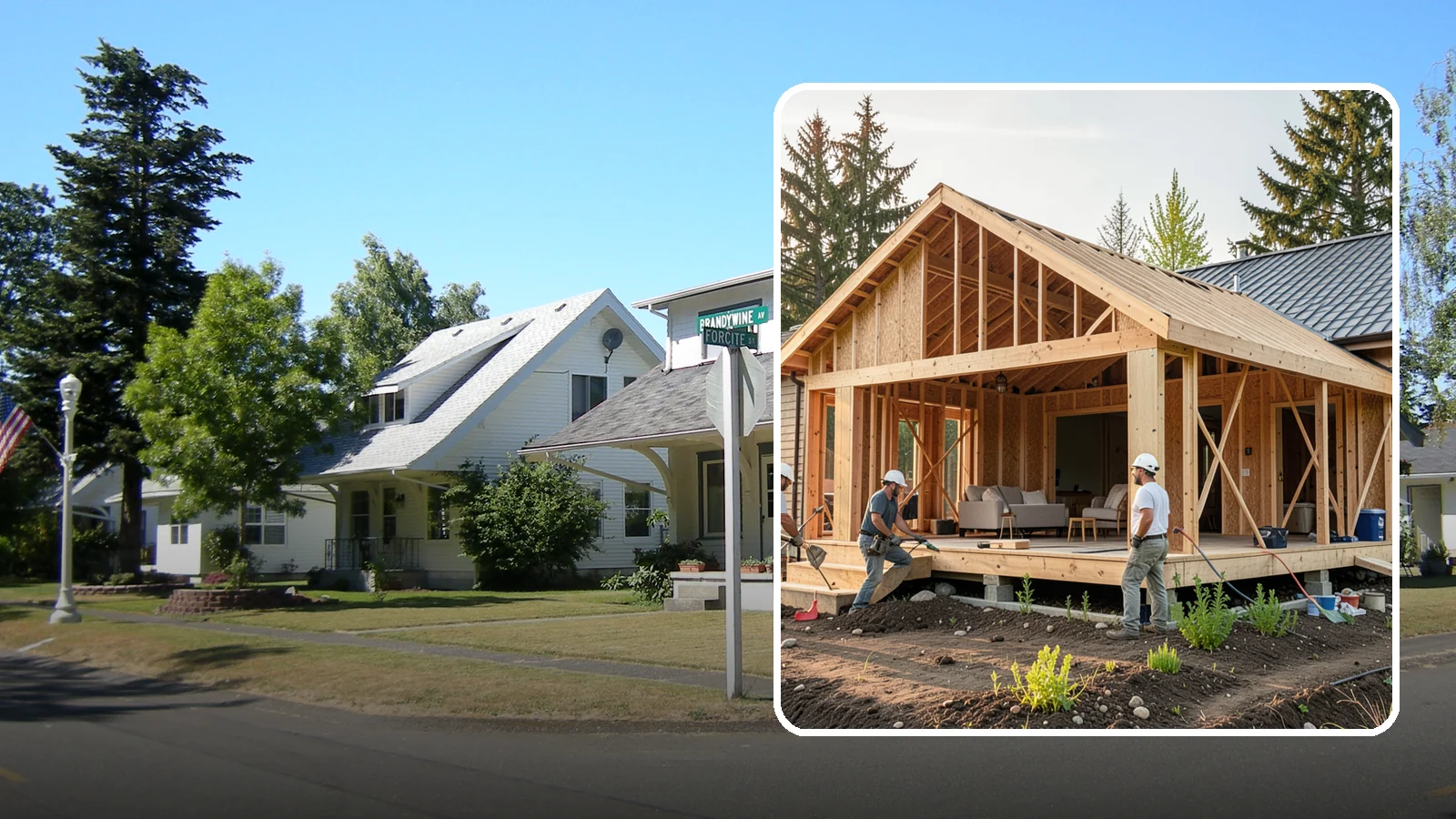 Home Addition in DuPont, Pierce County, WA - A home addition expands your existing house with permanent, fully framed living space built to Western Washington code.