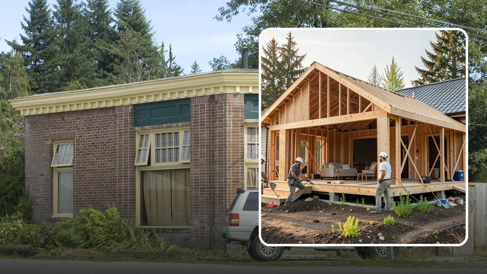 Home Addition in Hamilton, Skagit County, WA - A home addition expands your existing house with permanent, fully framed living space built to Western Washington code.