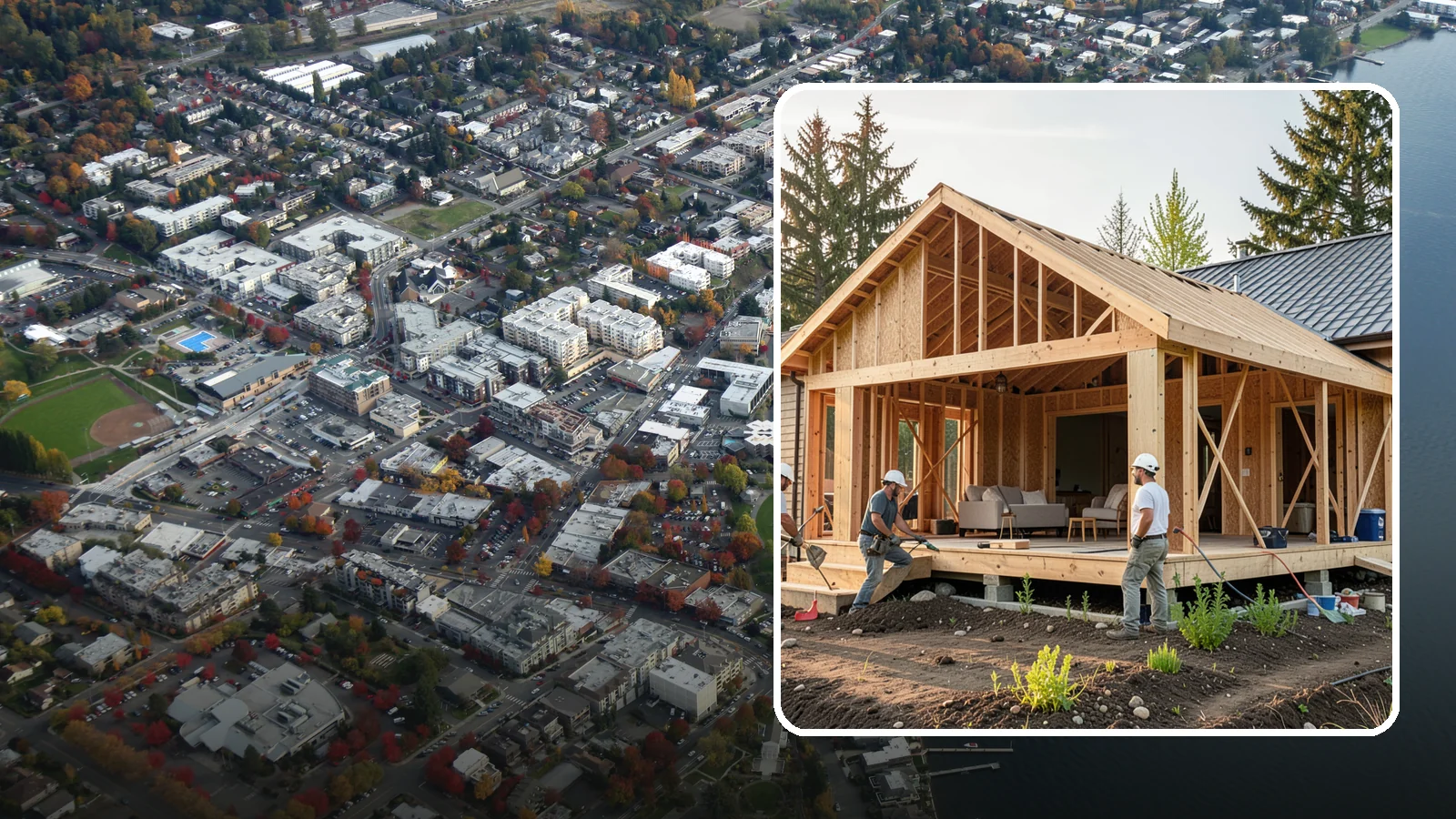 Home Addition in Kirkland, King County, WA - A home addition expands your existing house with permanent, fully framed living space built to Western Washington code.