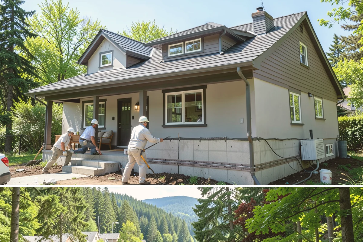 Home Addition in Lake Forest Park, King County, WA - We schedule foundation and framing for drier late-spring through early-fall windows, then move indoors for finishes through the...