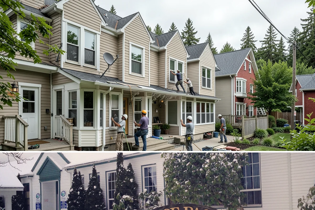 Home Addition in Pacific, King County, WA - We schedule foundation and framing for drier late-spring through early-fall windows, then move indoors for finishes through the...