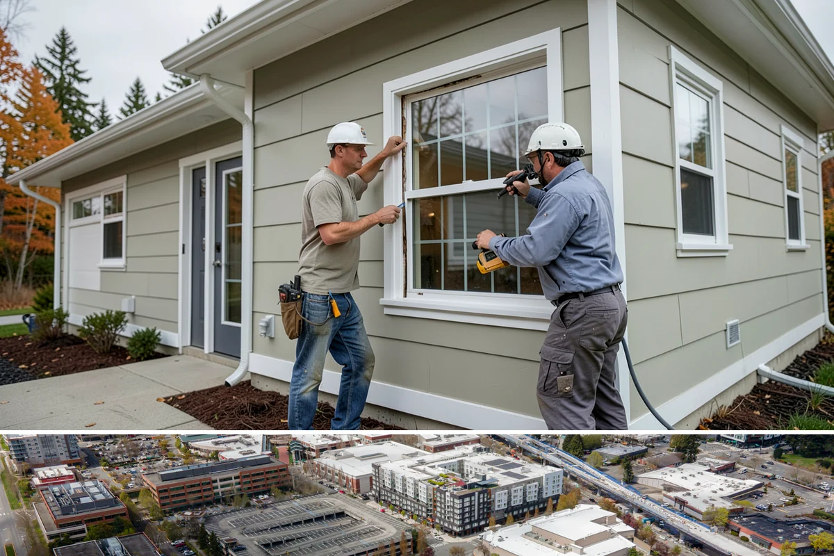 Home Addition in Redmond, King County, WA - We schedule foundation and framing for drier late-spring through early-fall windows, then move indoors for finishes through the...