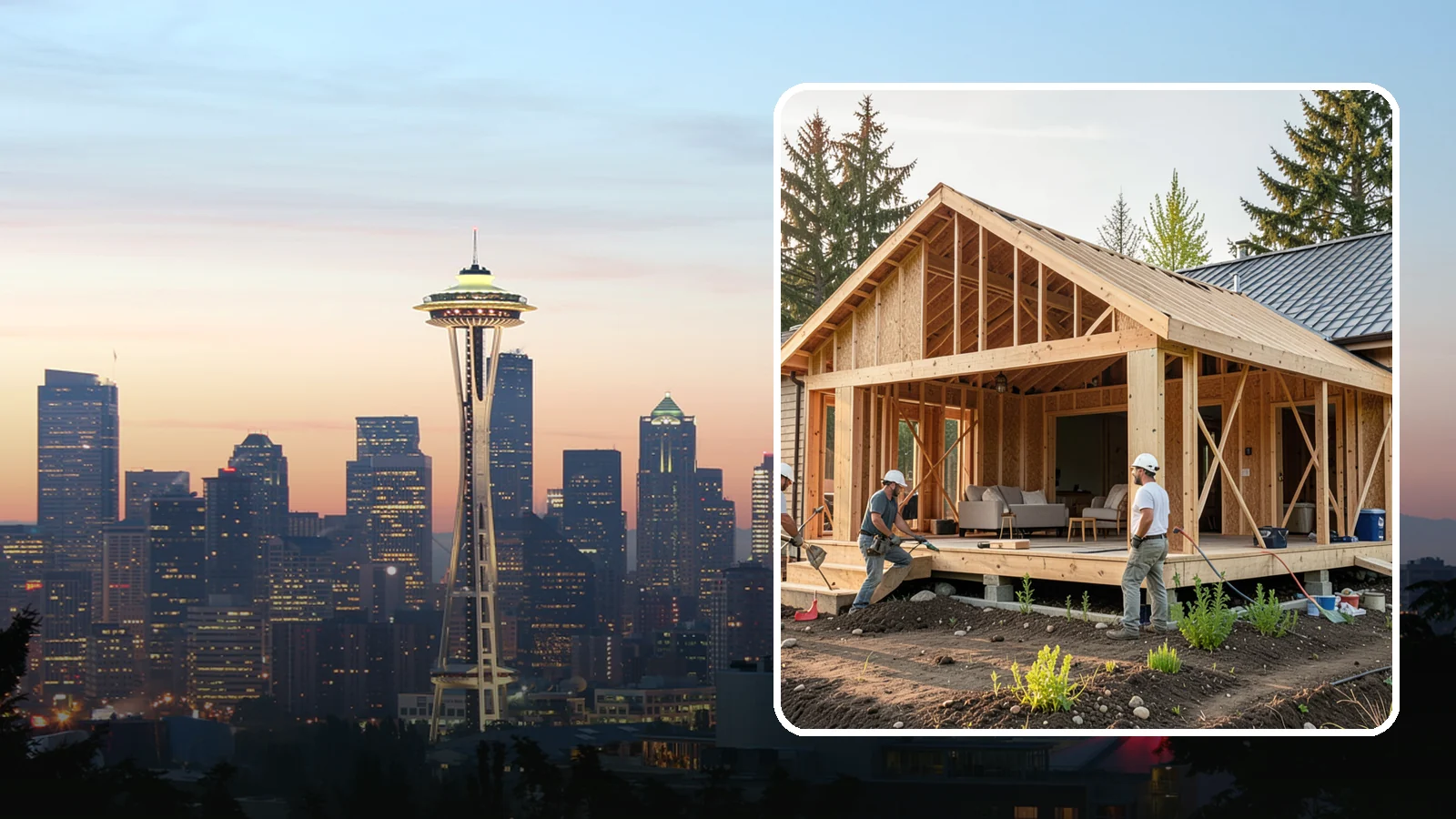 Home Addition in Seattle, King County, WA - A home addition expands your existing house with permanent, fully framed living space built to Western Washington code.