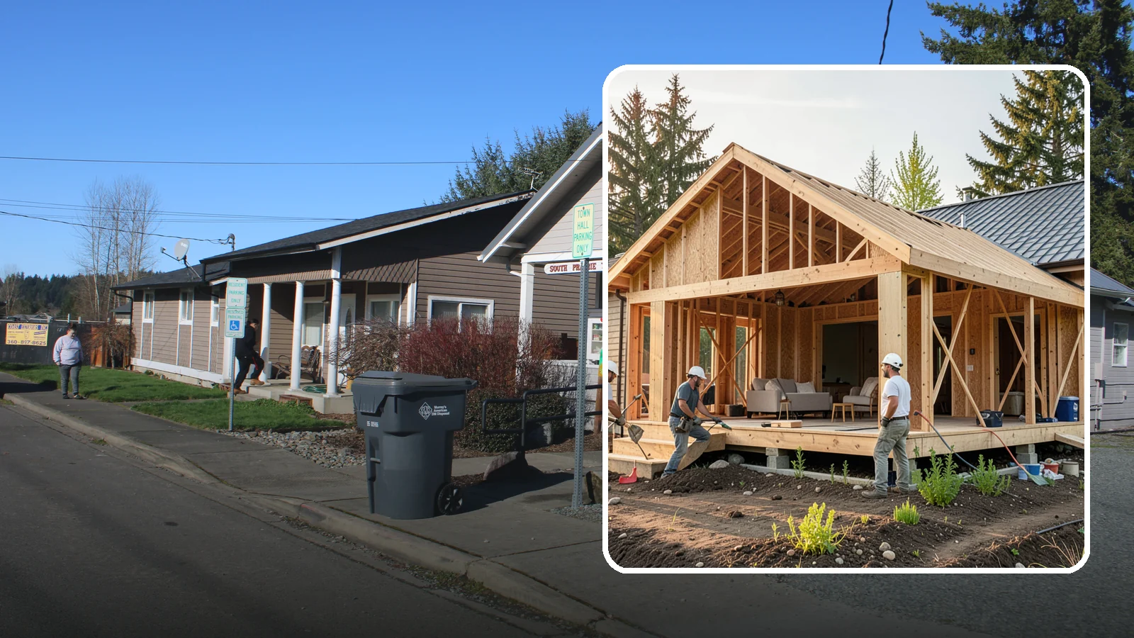 Home Addition in South Prairie, Pierce County, WA - A home addition expands your existing house with permanent, fully framed living space built to Western Washington code.