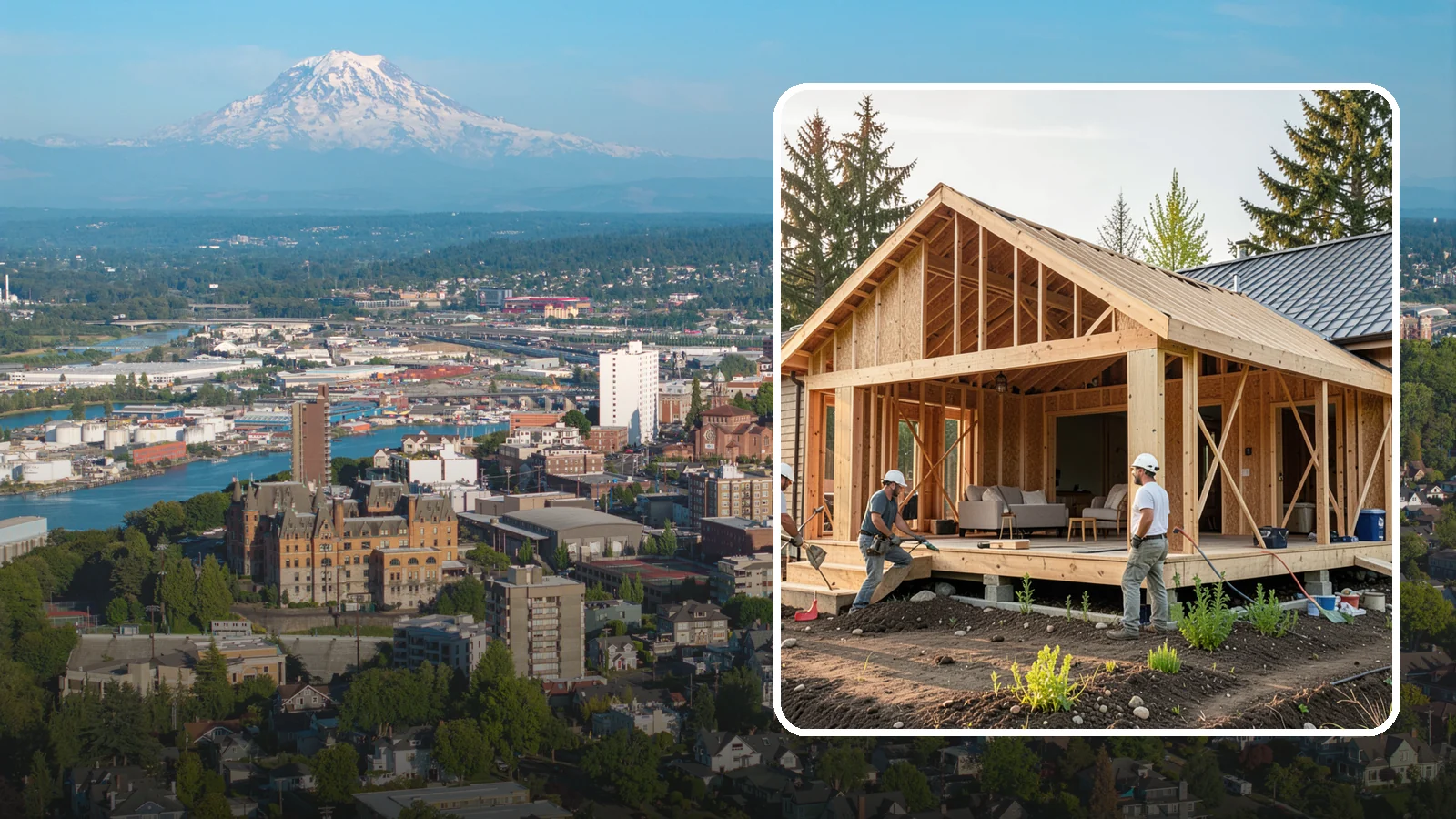 Home Addition in Tacoma, Pierce County, WA - A home addition expands your existing house with permanent, fully framed living space built to Western Washington code.