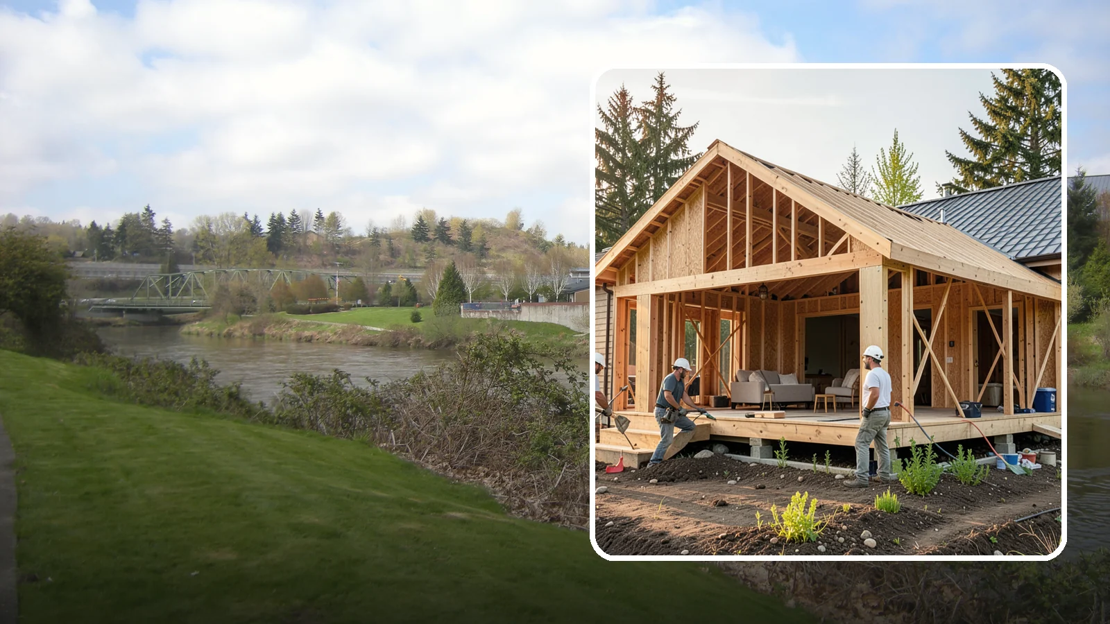 Home Addition in Tukwila, King County, WA - A home addition expands your existing house with permanent, fully framed living space built to Western Washington code.