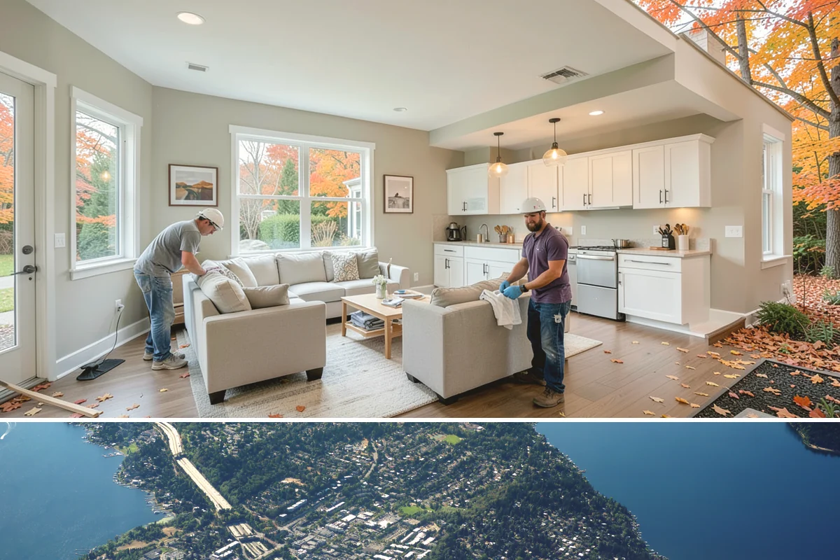 Home Automation Wiring in Mercer Island, King County, WA - Wiring is best run during framing on new builds or alongside a remodel, and interior retrofits suit the rainy PNW season.