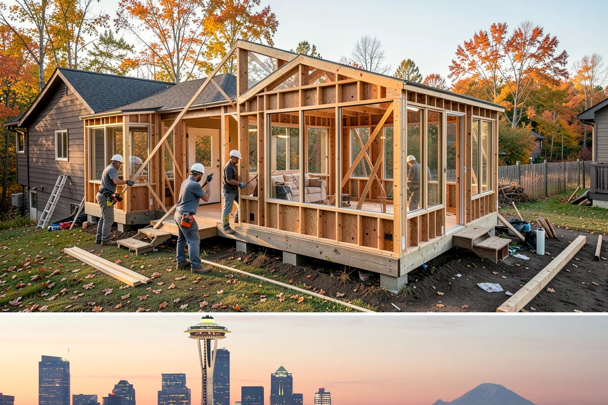 Home Automation Wiring in Seattle, King County, WA - Wiring is best run during framing on new builds or alongside a remodel, and interior retrofits suit the rainy PNW season.