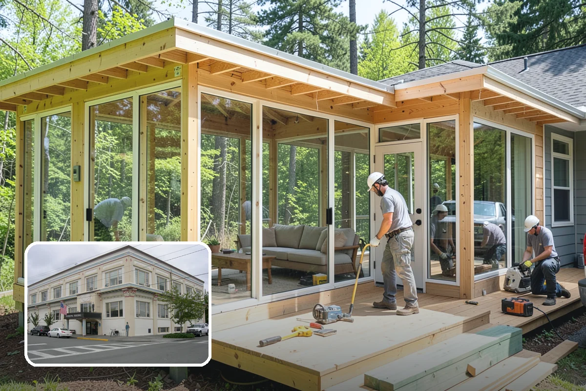 Home Bar Construction in Anacortes, Skagit County, WA - Custom cabinetry and glass storage for hosting
