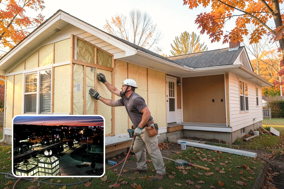Home Bar Construction in Auburn, King County, WA - Custom cabinetry and glass storage for hosting