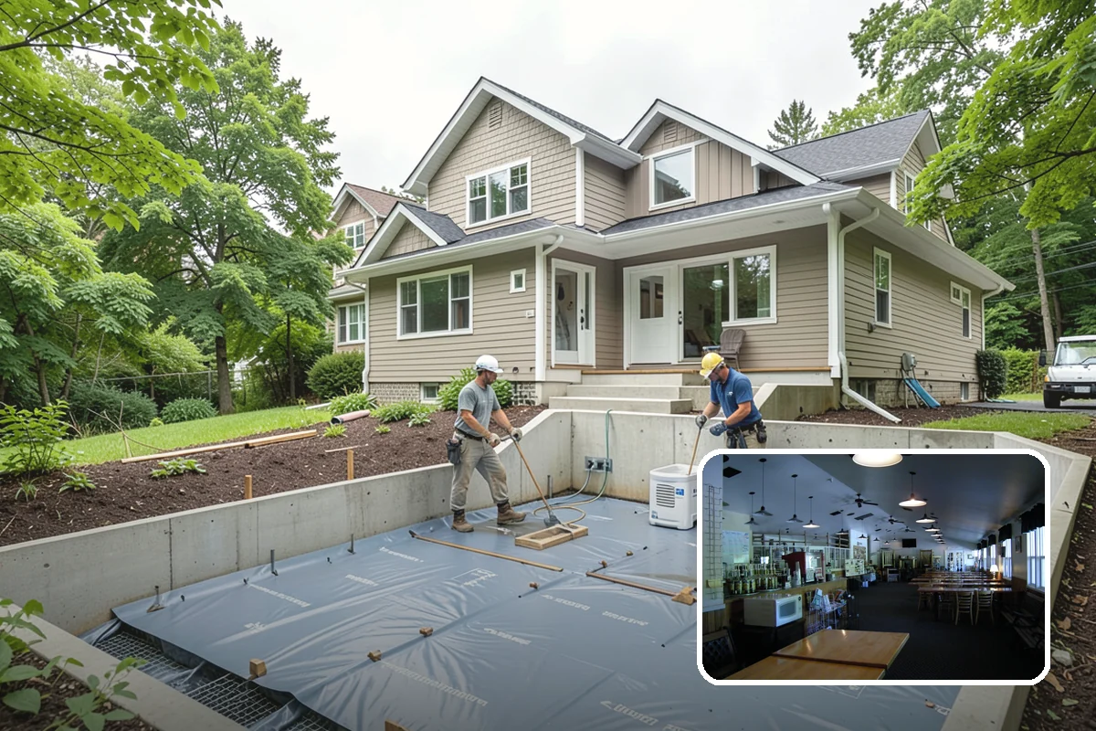 Home Bar Construction in Black Diamond, King County, WA - Custom cabinetry and glass storage for hosting