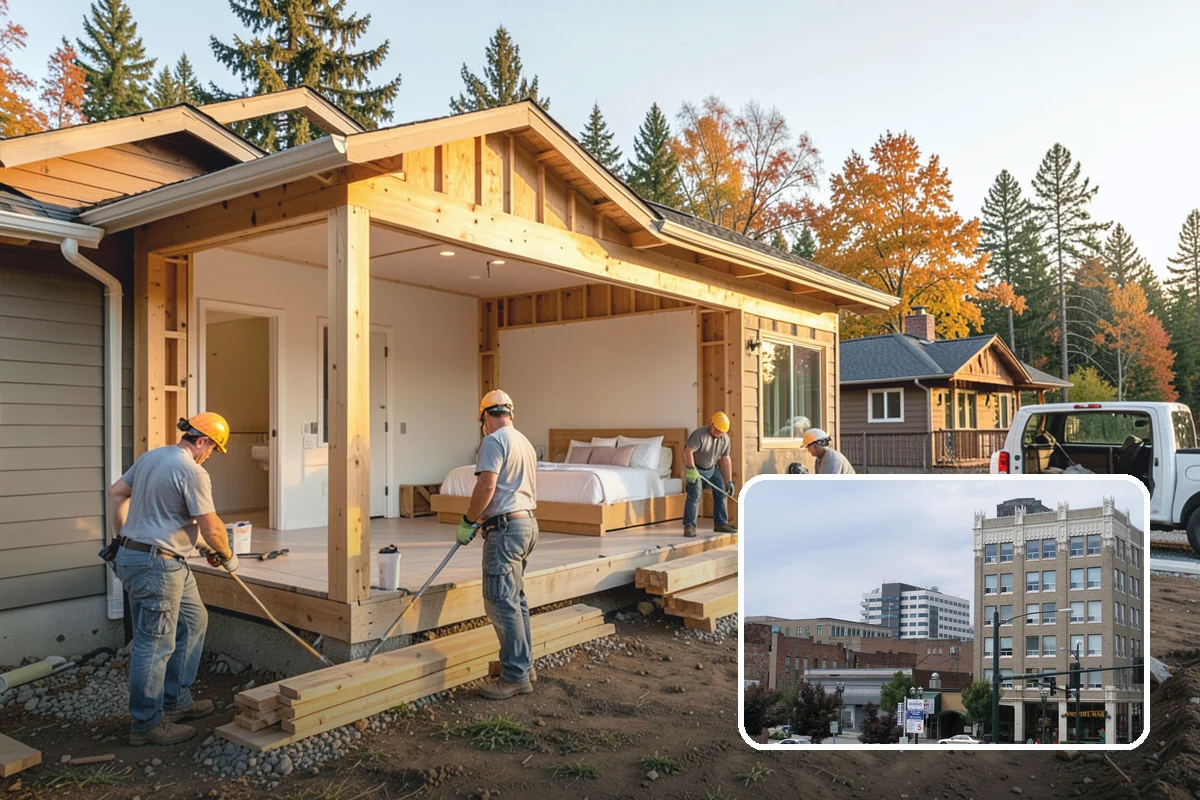 Home Bar Construction in Everett, Snohomish County, WA - Custom cabinetry and glass storage for hosting