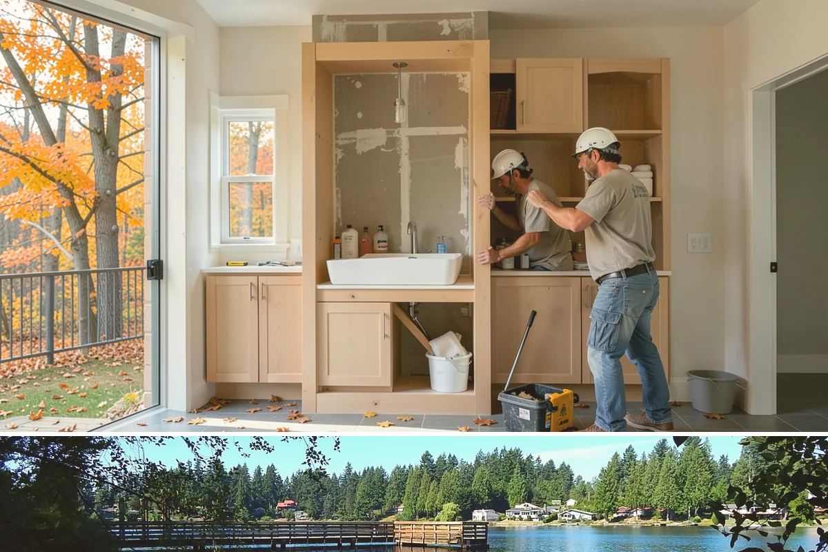 Home Bar Construction in Federal Way, King County, WA - Home bar builds run year-round and make a rewarding project before the holiday entertaining season.