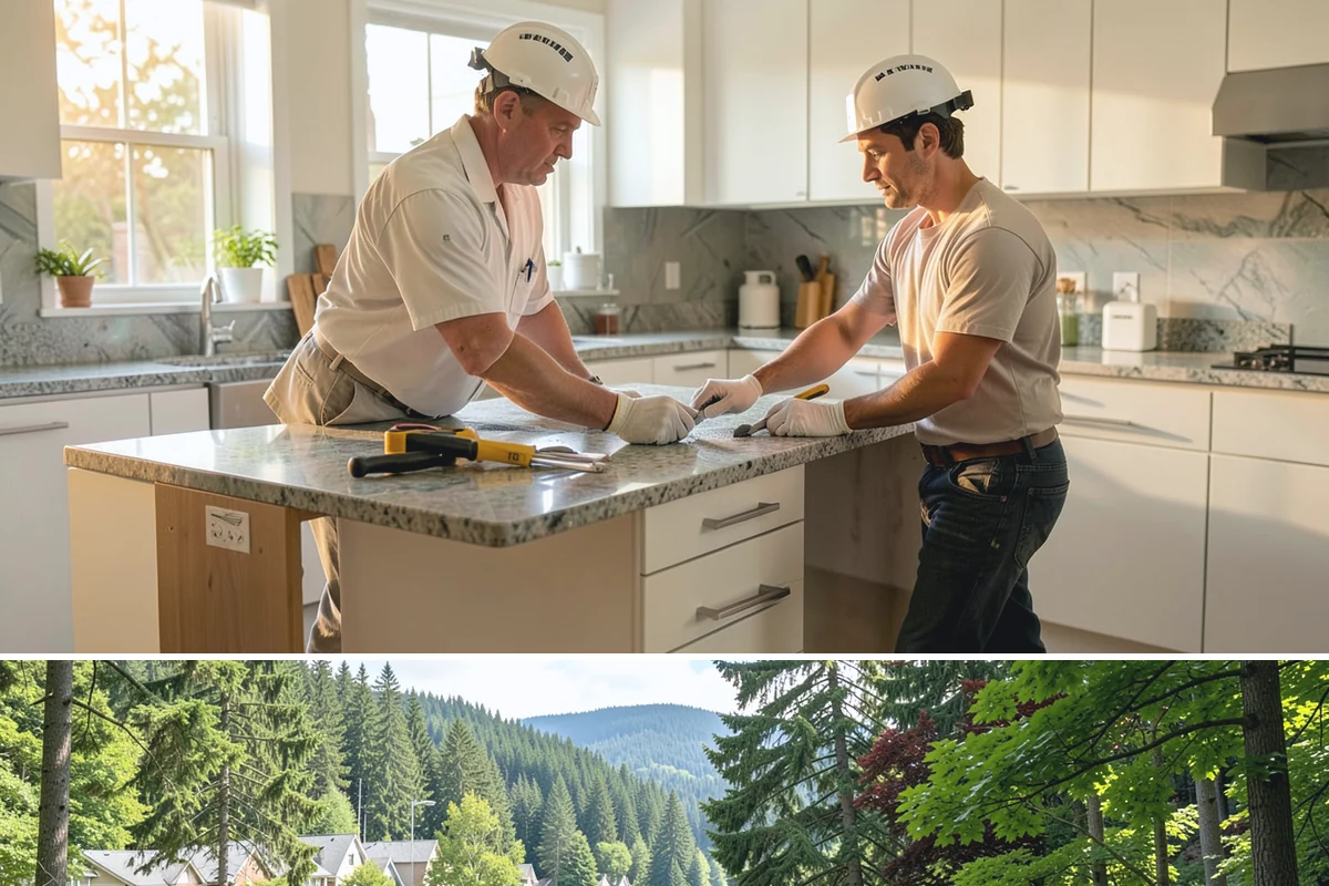 Home Bar Construction in Lake Forest Park, King County, WA - Home bar builds run year-round and make a rewarding project before the holiday entertaining season.