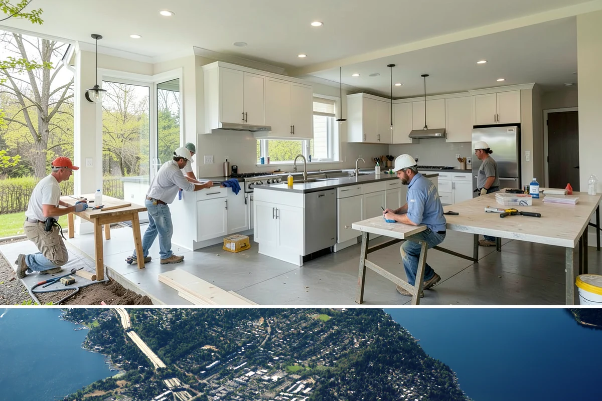 Home Bar Construction in Mercer Island, King County, WA - Home bar builds run year-round and make a rewarding project before the holiday entertaining season.