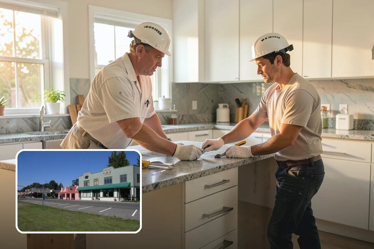 Home Bar Construction in Snoqualmie, King County, WA - Custom cabinetry and glass storage for hosting