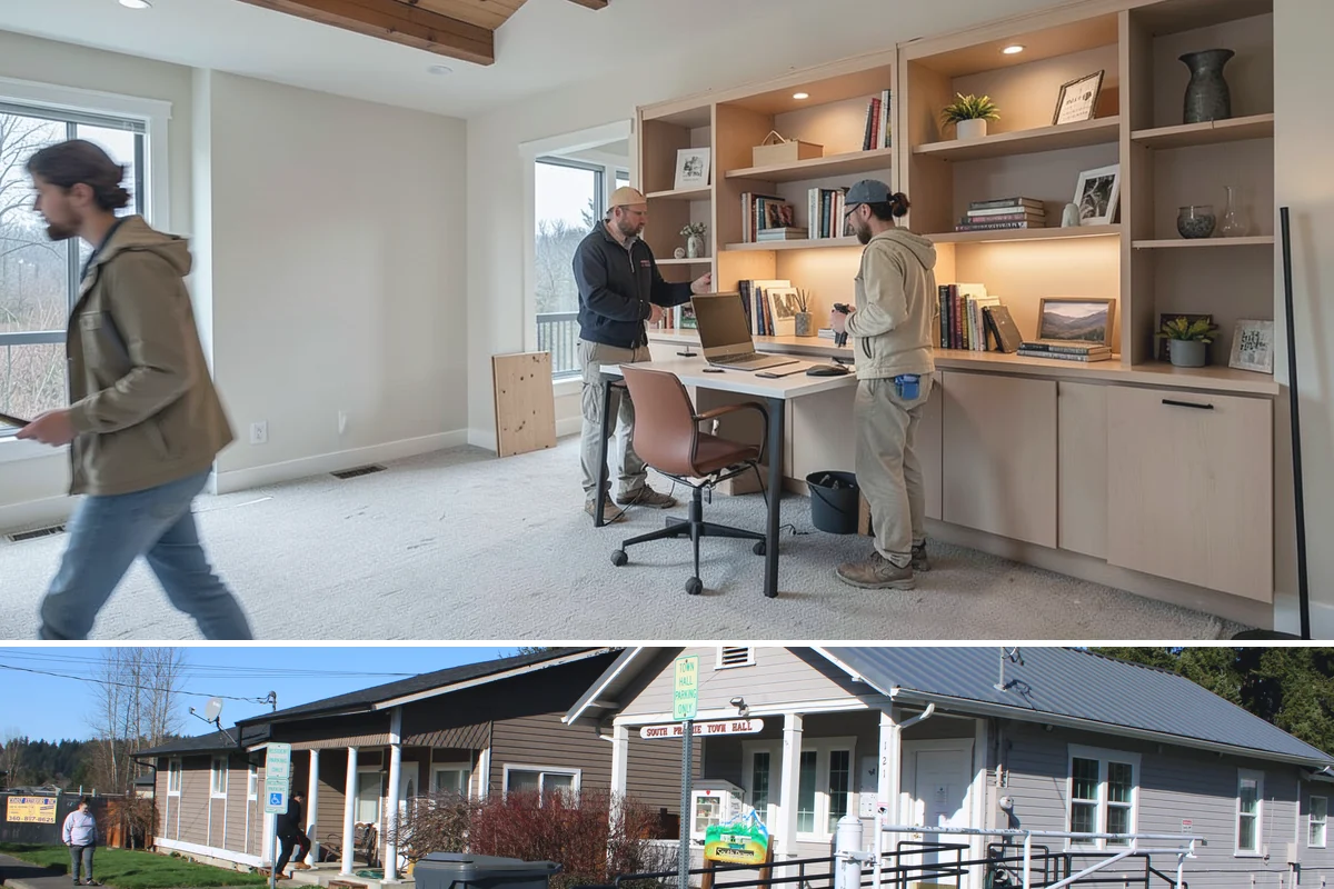 Home Bar Construction in South Prairie, Pierce County, WA - Home bar builds run year-round and make a rewarding project before the holiday entertaining season.