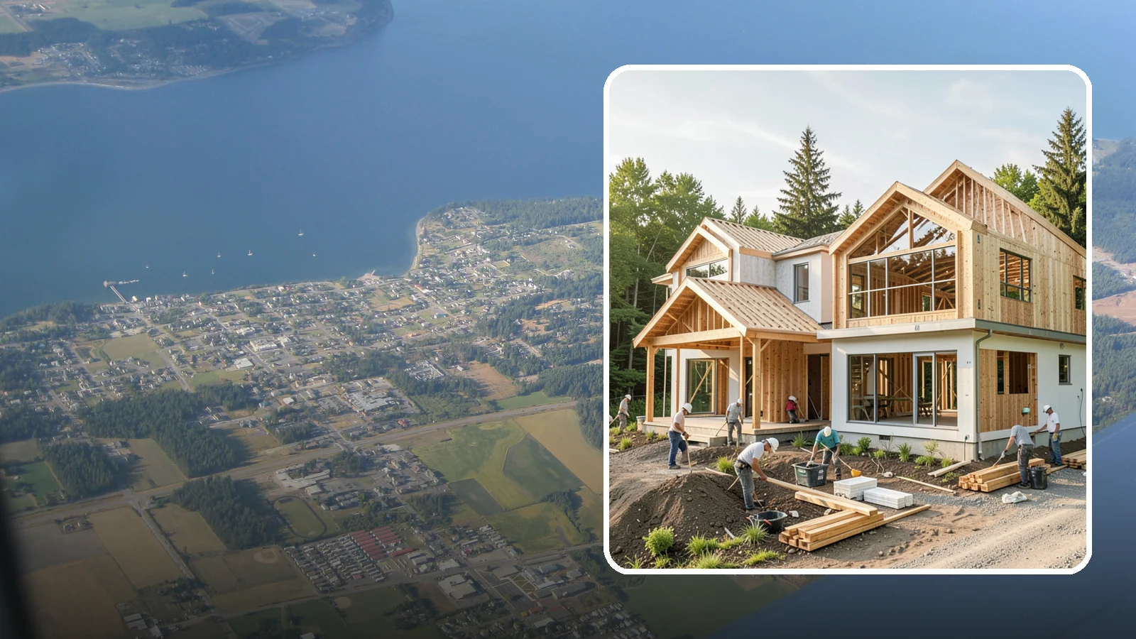 Home Building in Coupeville, Island County, WA - Full-service new home construction from raw lot to finished, move-in-ready residence.