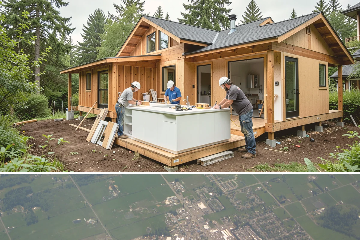 Home Building in Enumclaw, King County, WA - We start builds throughout the year but sequence the foundation for dry ground whenever the calendar allows.