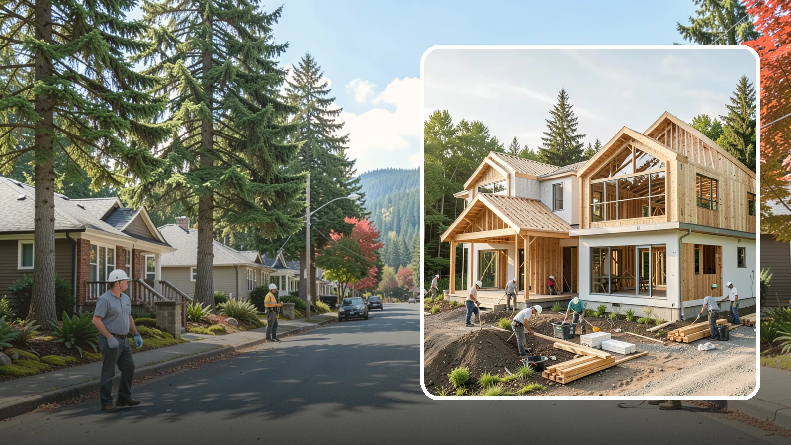 Home Building in Hunts Point, King County, WA - Full-service new home construction from raw lot to finished, move-in-ready residence.
