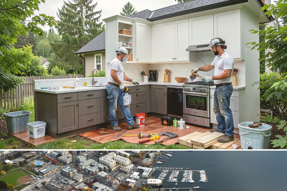 Home Building in Kirkland, King County, WA - We start builds throughout the year but sequence the foundation for dry ground whenever the calendar allows.