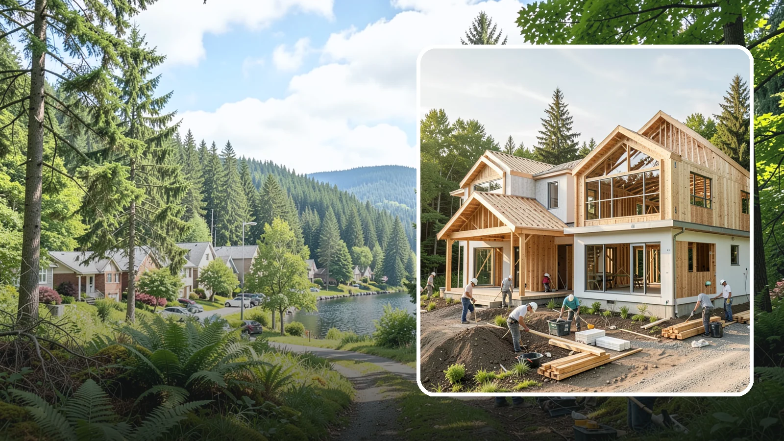 Home Building in Lake Forest Park, King County, WA - Full-service new home construction from raw lot to finished, move-in-ready residence.