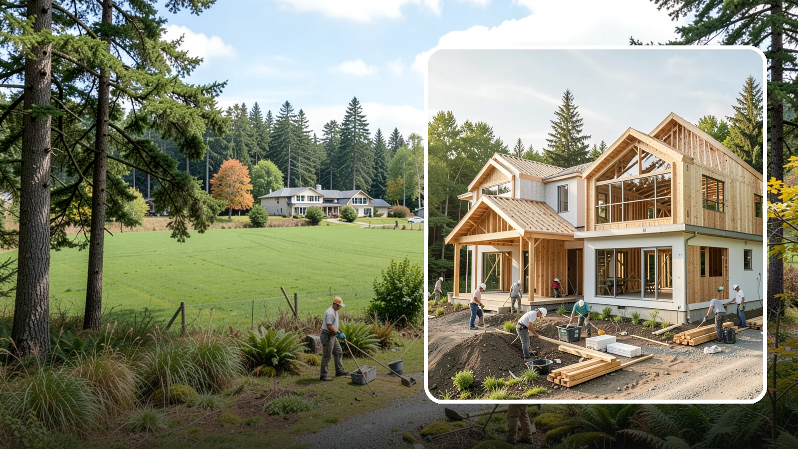 Home Building in Lyman, Skagit County, WA - Full-service new home construction from raw lot to finished, move-in-ready residence.
