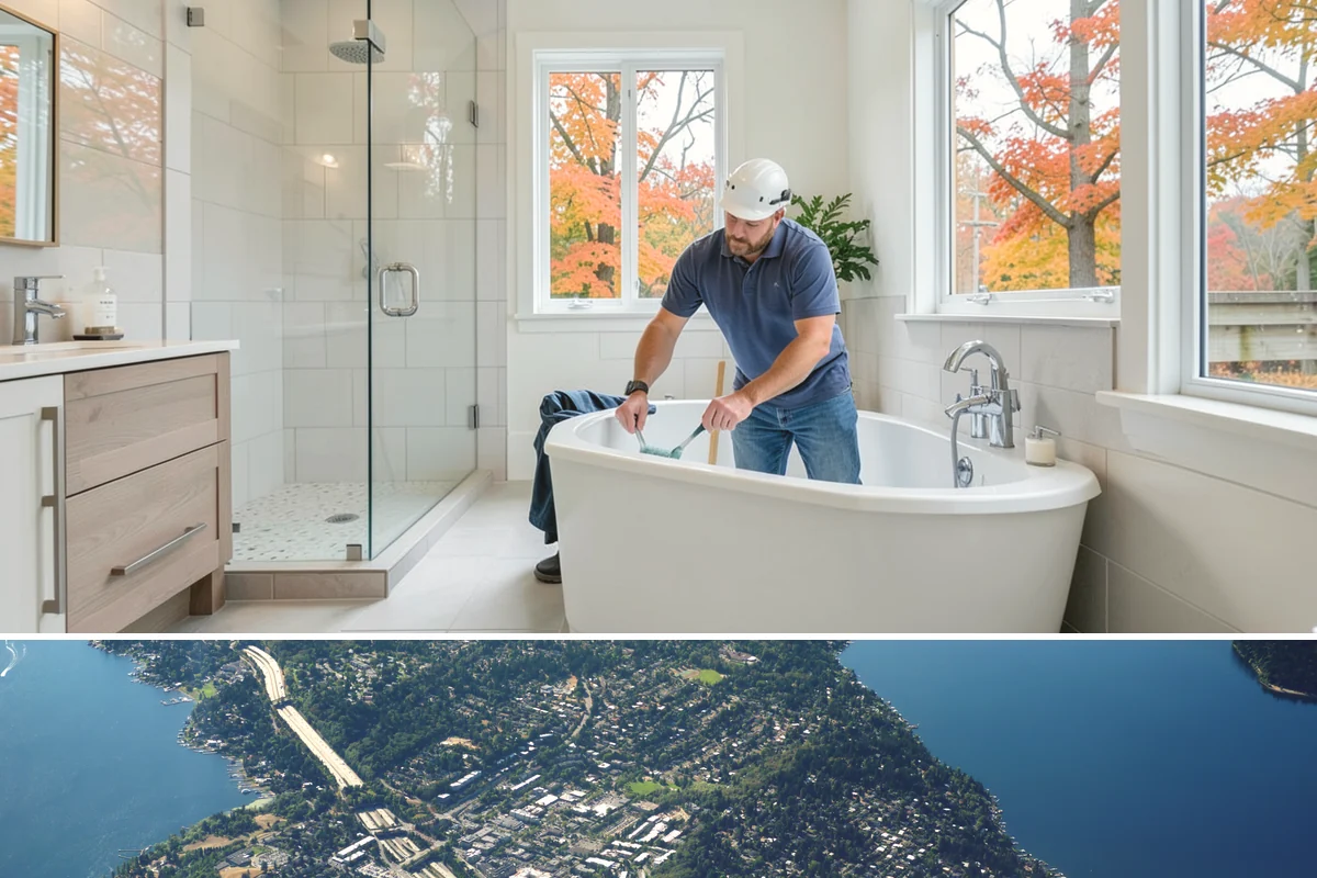 Home Building in Mercer Island, King County, WA - We start builds throughout the year but sequence the foundation for dry ground whenever the calendar allows.