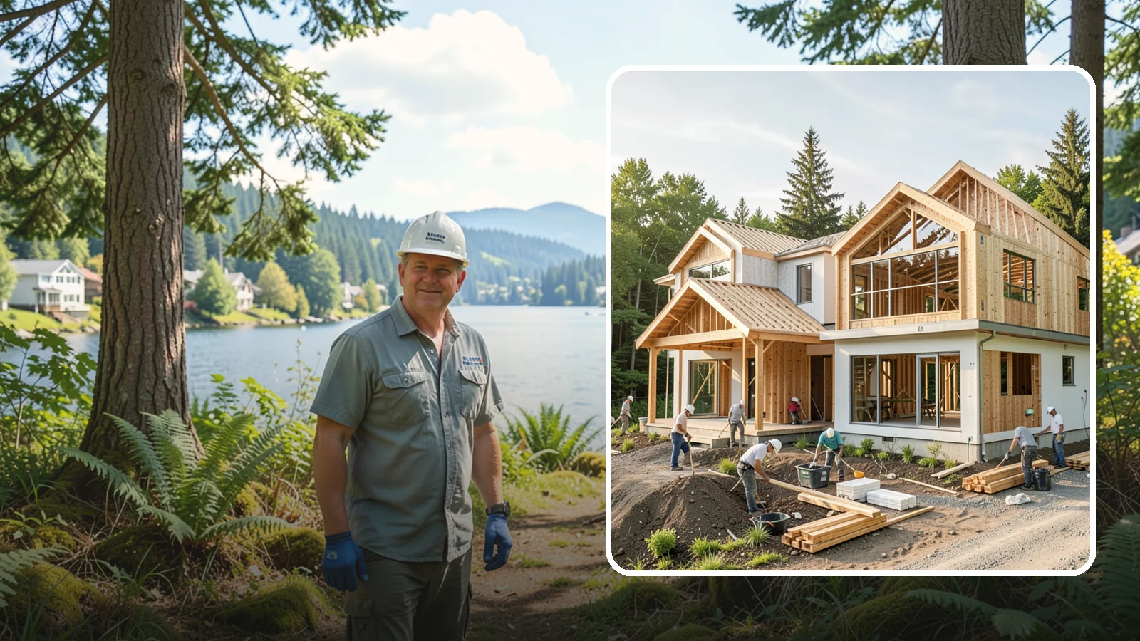 Home Building in Milton, King County, WA - Full-service new home construction from raw lot to finished, move-in-ready residence.