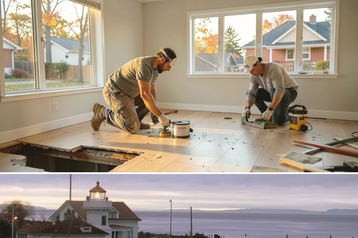 Home Building in Mukilteo, Snohomish County, WA - We start builds throughout the year but sequence the foundation for dry ground whenever the calendar allows.