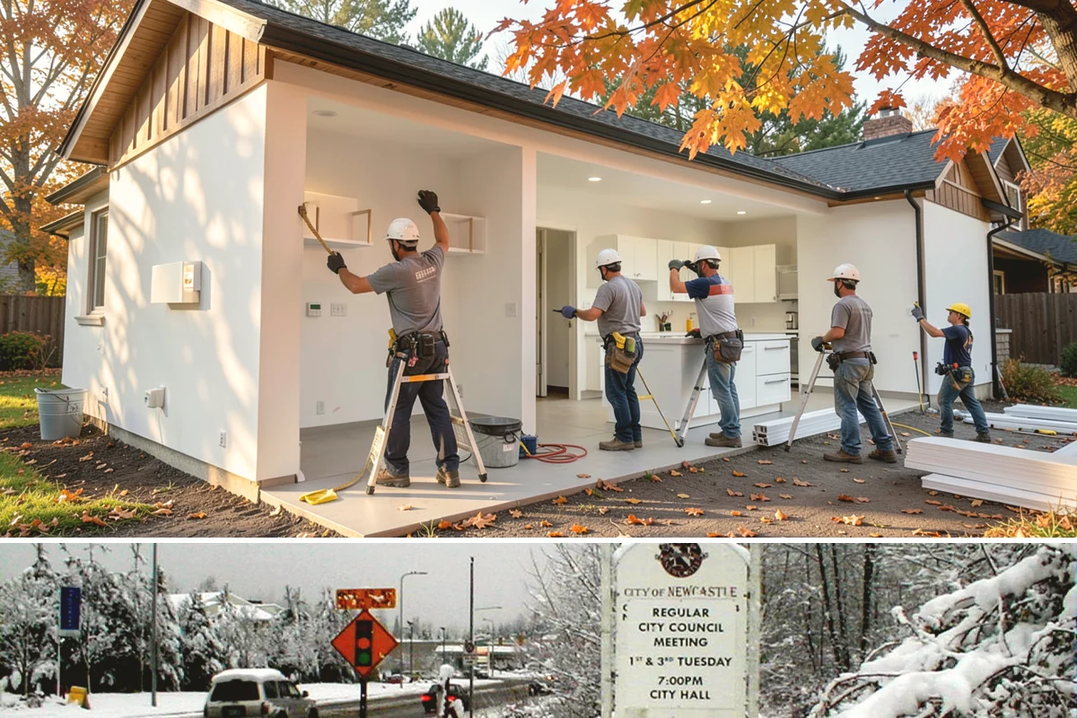 Home Building in Newcastle, King County, WA - We start builds throughout the year but sequence the foundation for dry ground whenever the calendar allows.