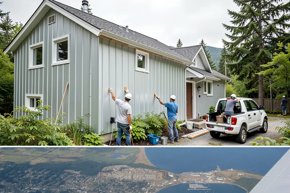Home Building in Oak Harbor, Island County, WA - We start builds throughout the year but sequence the foundation for dry ground whenever the calendar allows.
