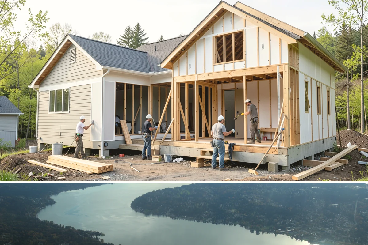 Home Building in Sammamish, King County, WA - We start builds throughout the year but sequence the foundation for dry ground whenever the calendar allows.