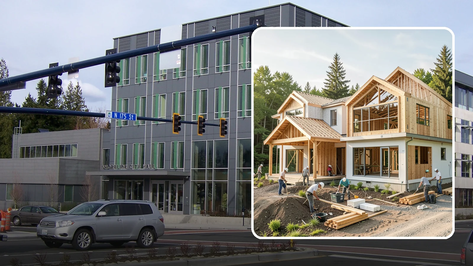 Home Building in Shoreline, King County, WA - Full-service new home construction from raw lot to finished, move-in-ready residence.