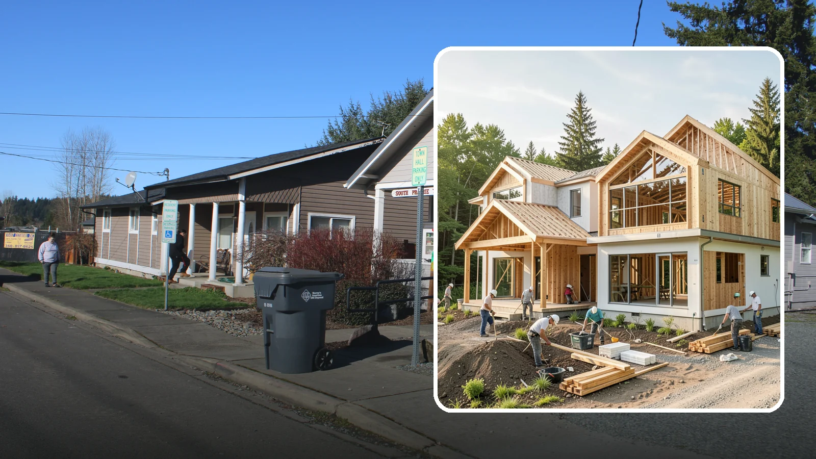 Home Building in South Prairie, Pierce County, WA - Full-service new home construction from raw lot to finished, move-in-ready residence.