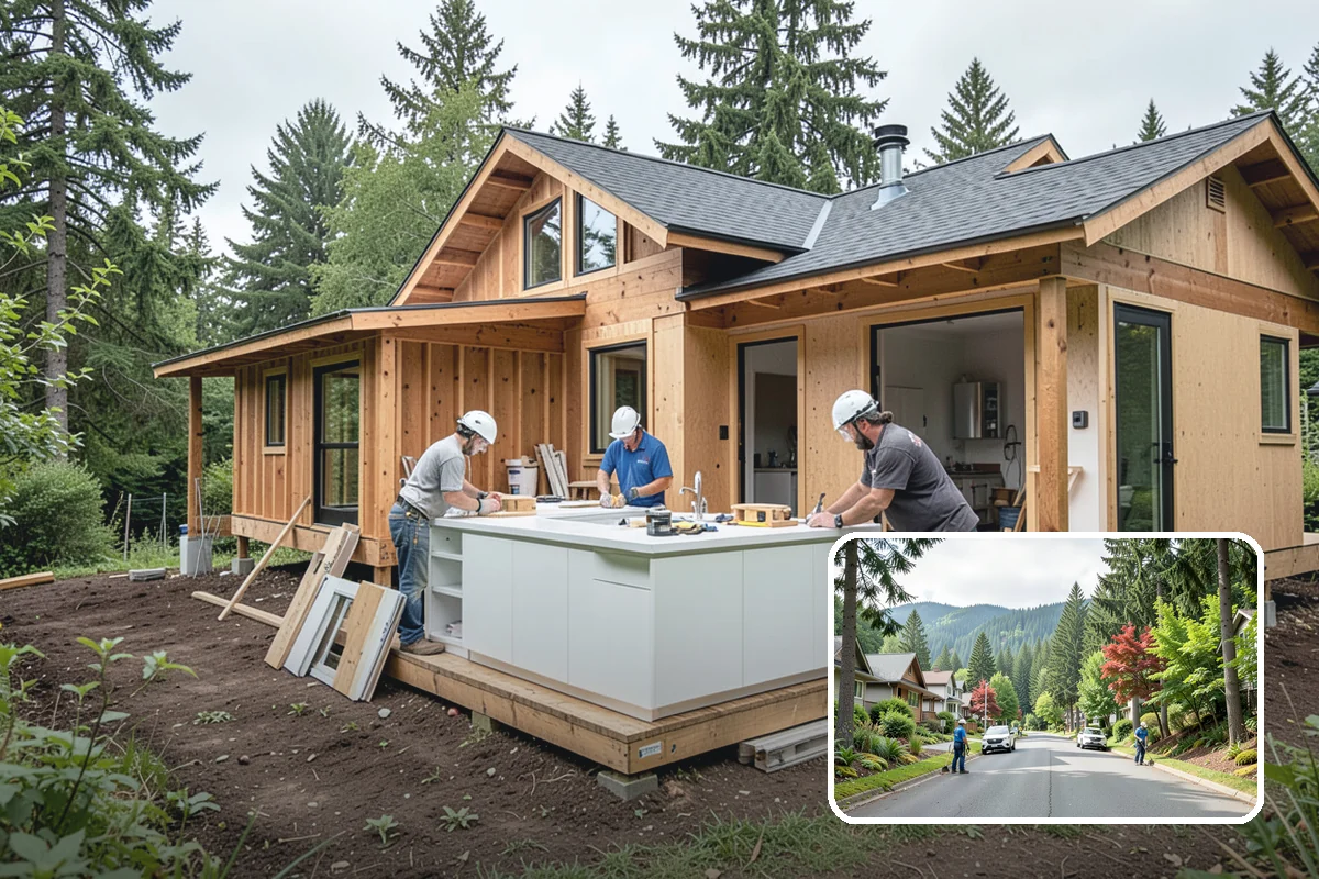 Home Gym Construction in Darrington, Snohomish County, WA - Reinforced flooring rated for heavy equipment and impact