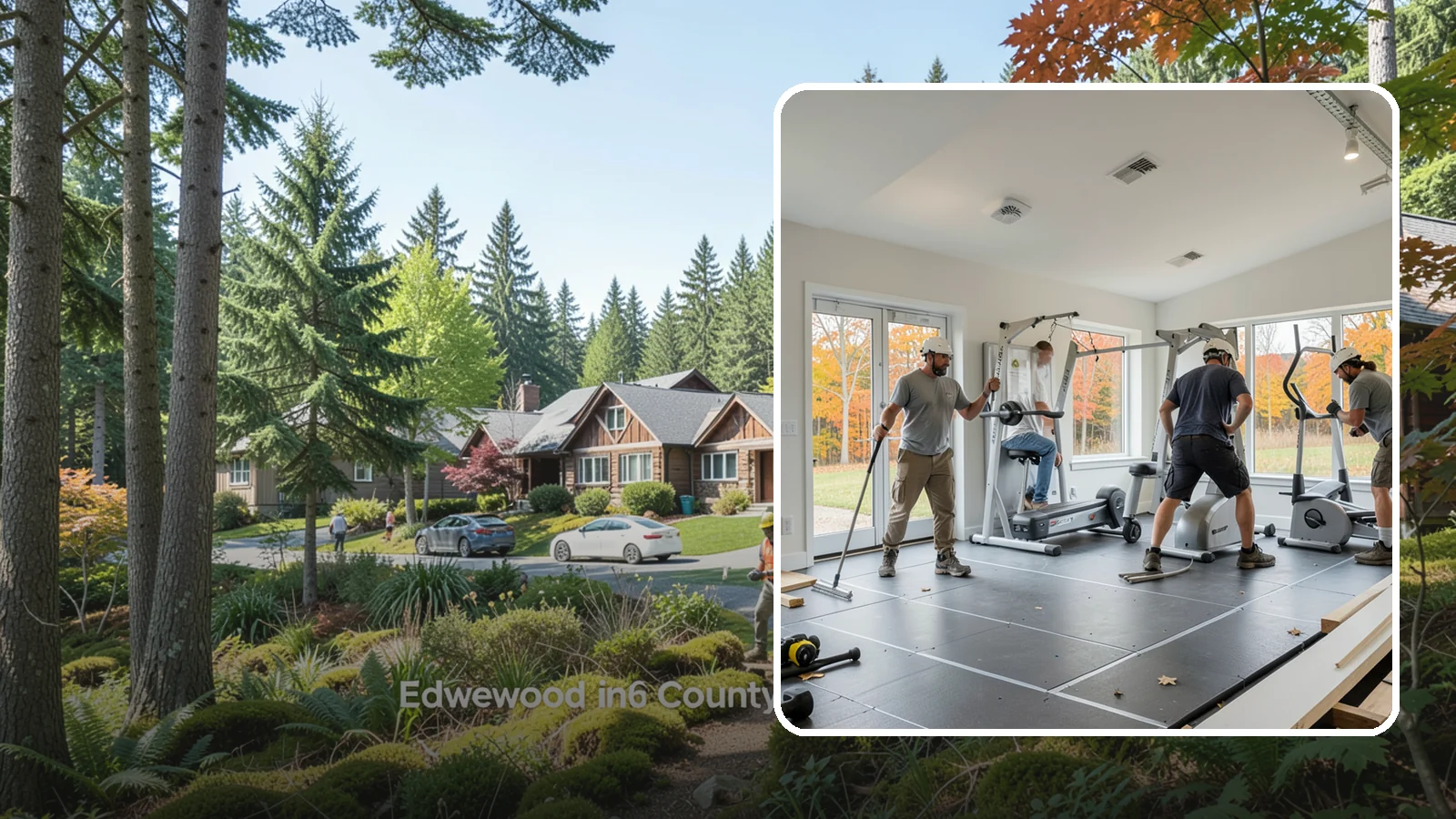 Home Gym Construction in Edgewood, Pierce County, WA - We build home gyms with the reinforced floors, ventilation, and space to support serious workouts.