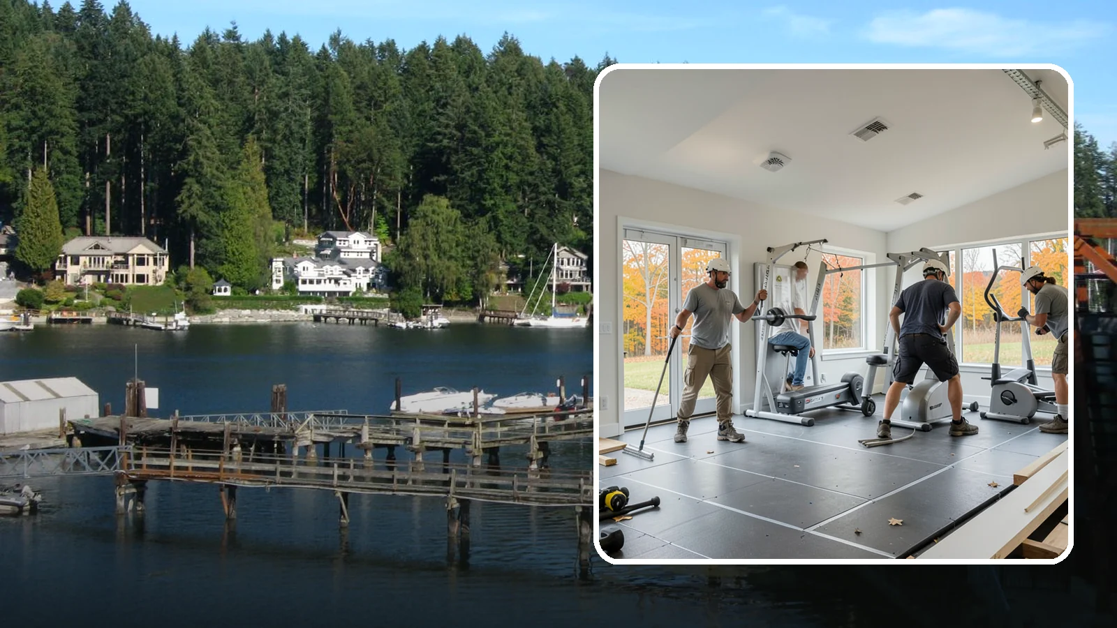 Home Gym Construction in Gig Harbor, Pierce County, WA - We build home gyms with the reinforced floors, ventilation, and space to support serious workouts.