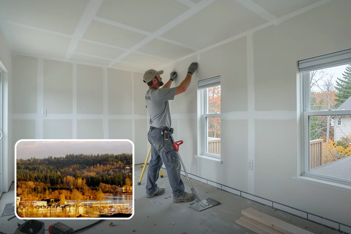 Home Gym Construction in Kenmore, King County, WA - Reinforced flooring rated for heavy equipment and impact