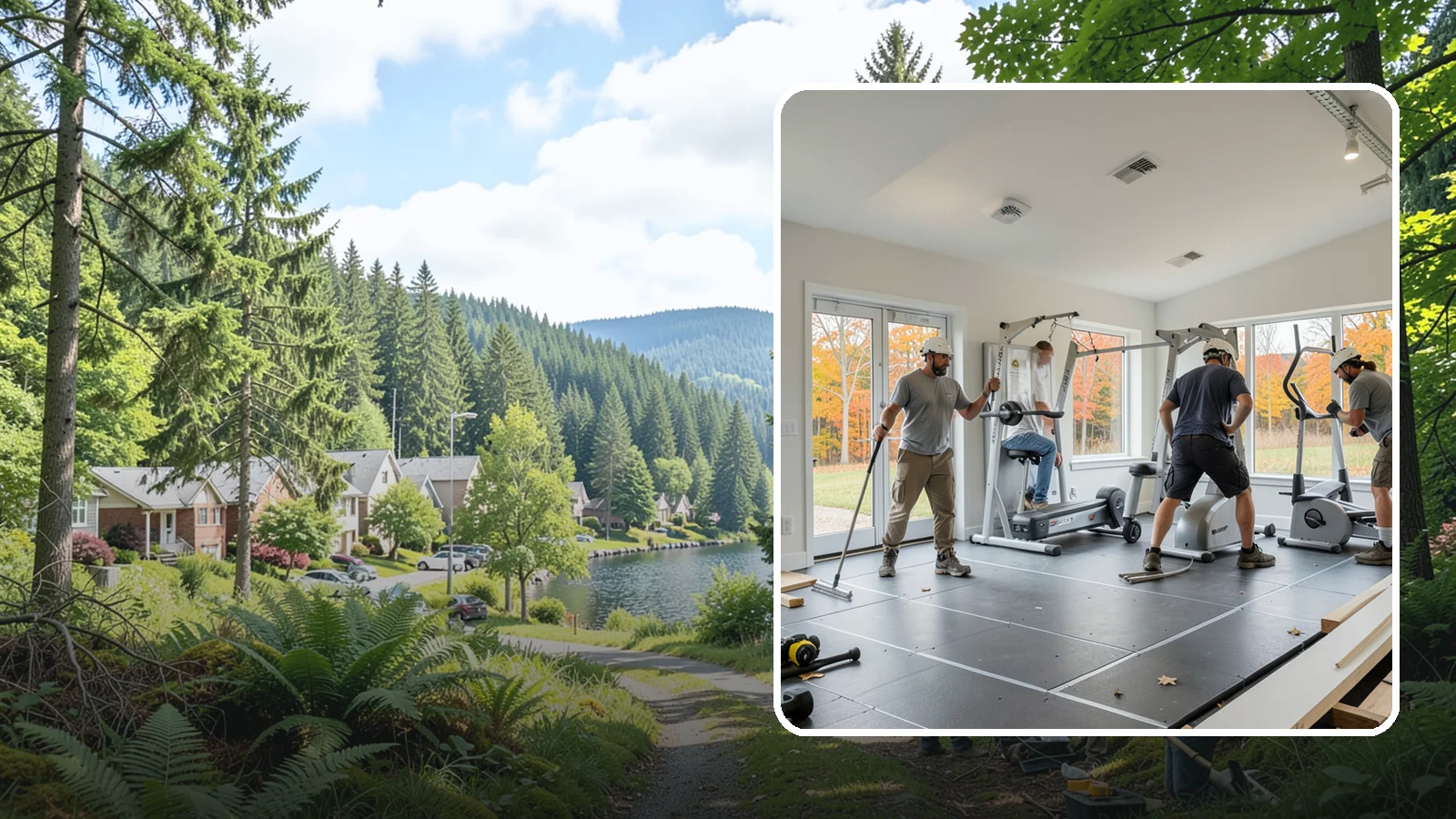Home Gym Construction in Lake Forest Park, King County, WA - We build home gyms with the reinforced floors, ventilation, and space to support serious workouts.