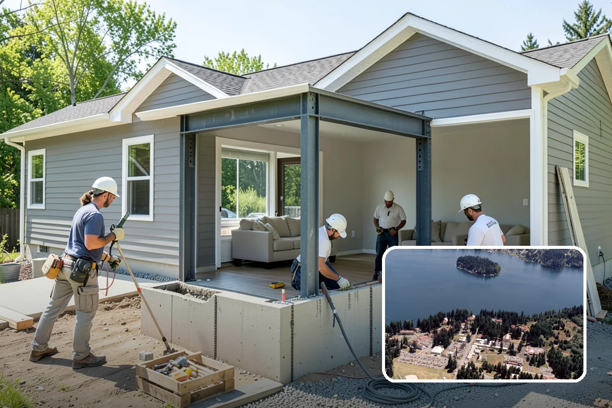 Home Gym Construction in Lakewood, Pierce County, WA - Reinforced flooring rated for heavy equipment and impact