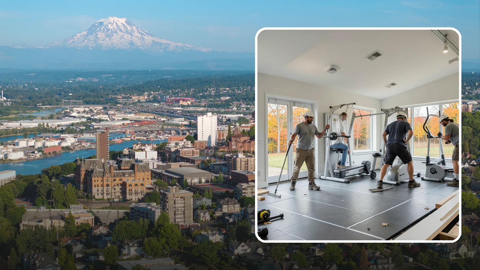 Home Gym Construction in Tacoma, Pierce County, WA - We build home gyms with the reinforced floors, ventilation, and space to support serious workouts.