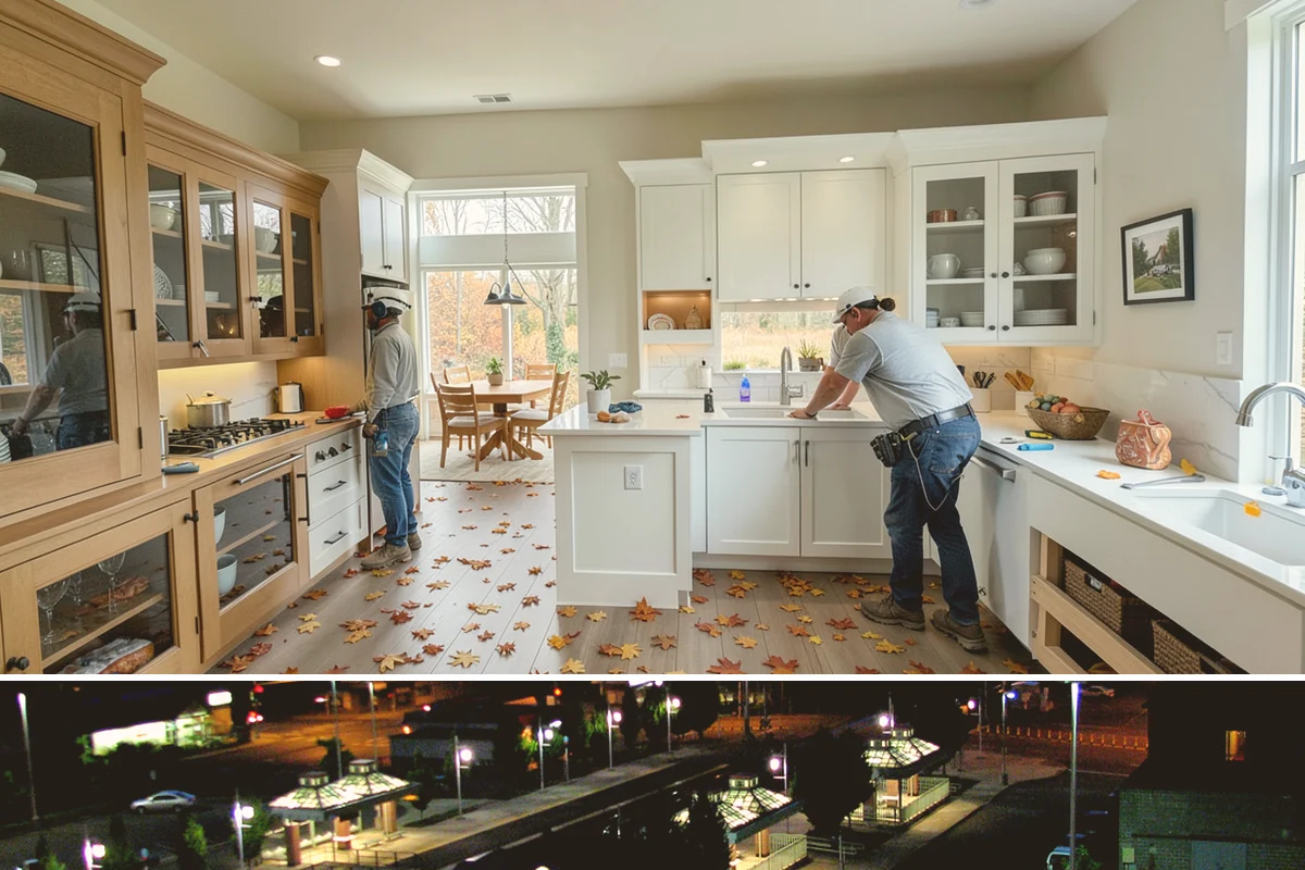 Home Library Construction in Auburn, King County, WA - Library construction is interior millwork that fits any season, including winter build-outs.