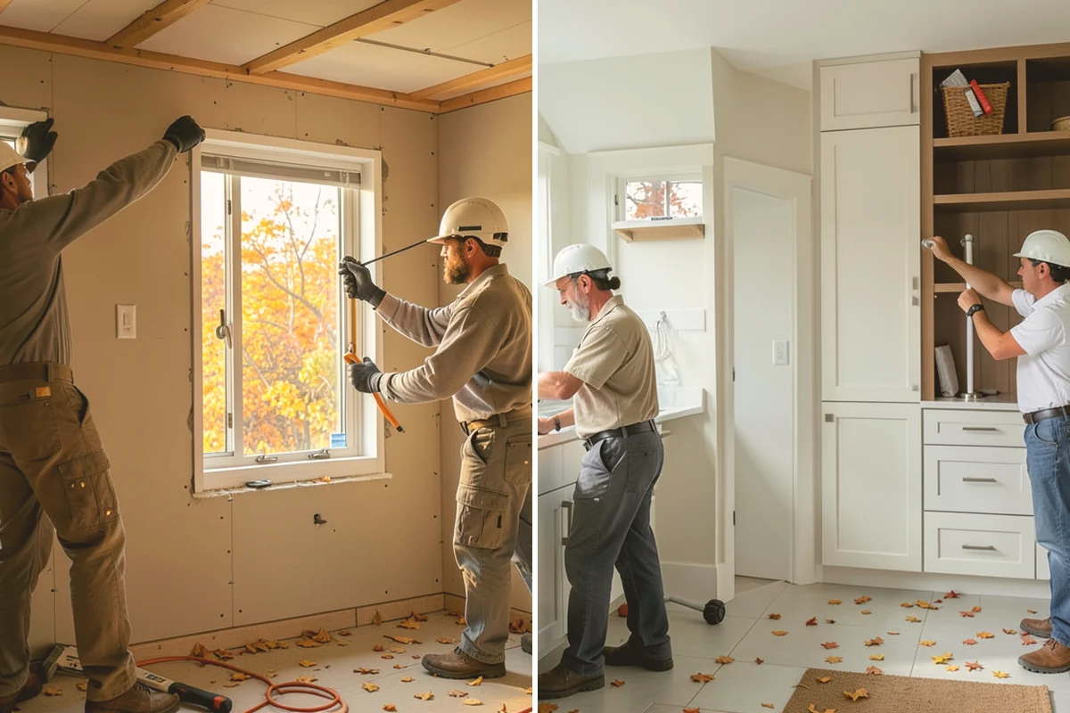 Home Library Construction in Bellevue, King County, WA - We measure the room and plan shelving capacity