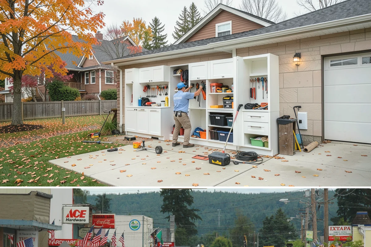 Home Library Construction in Carnation, King County, WA - Library construction is interior millwork that fits any season, including winter build-outs.