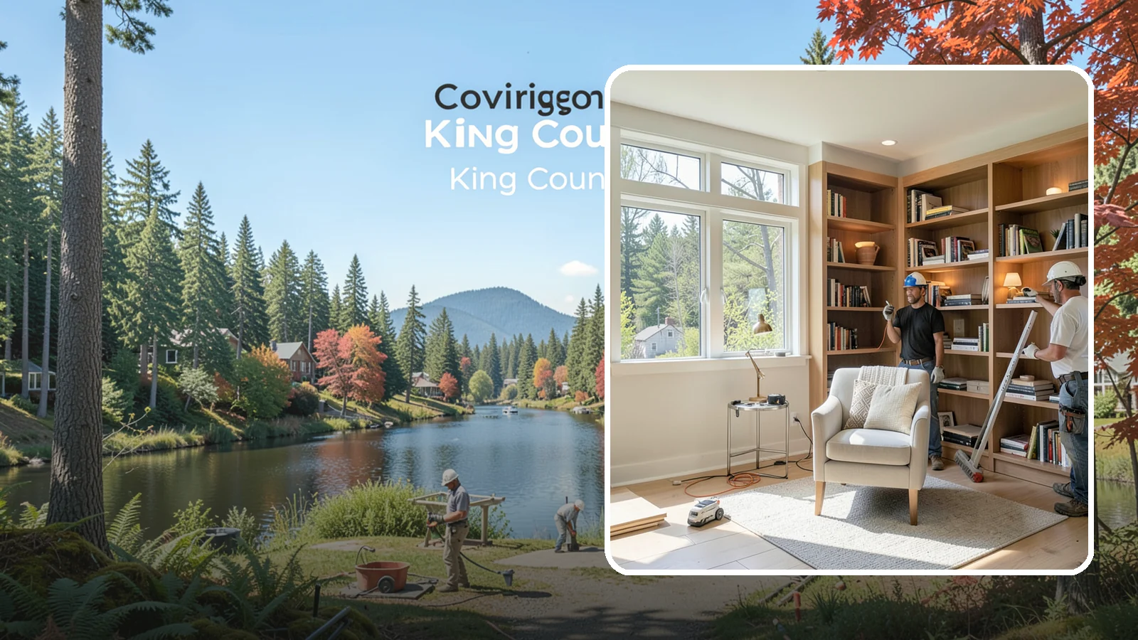 Home Library Construction in Covington, King County, WA - We build home libraries with custom shelving and reading spaces that showcase and protect your books.