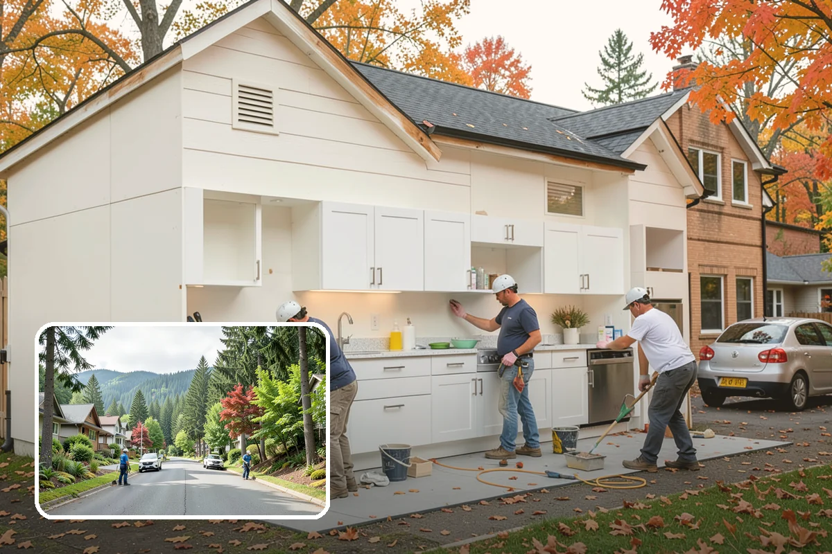 Home Library Construction in Darrington, Snohomish County, WA - Floor-to-ceiling shelving engineered for heavy loads