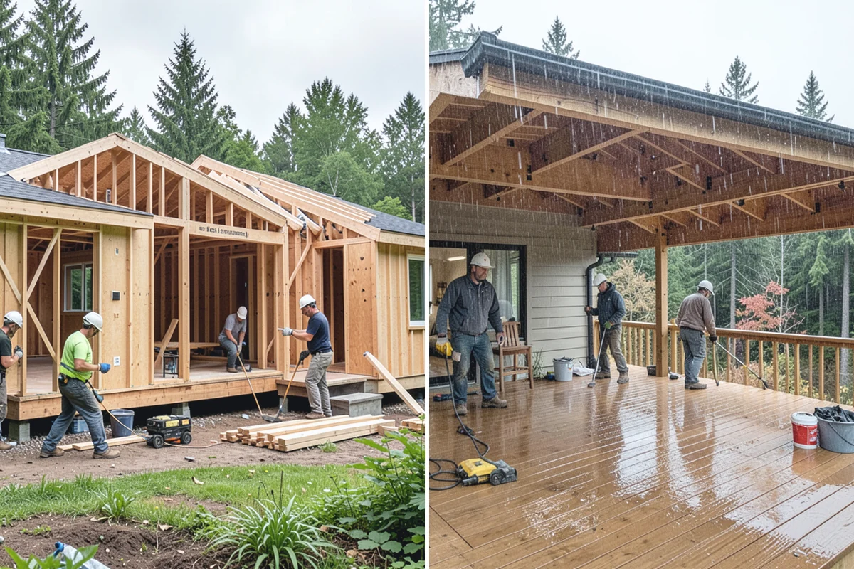 Home Library Construction in Darrington, Snohomish County, WA - We measure the room and plan shelving capacity