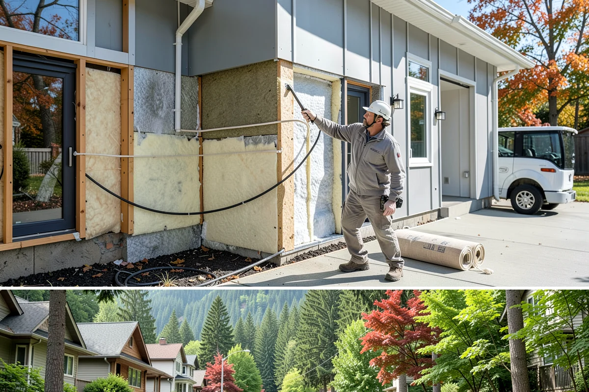 Home Library Construction in Darrington, Snohomish County, WA - Library construction is interior millwork that fits any season, including winter build-outs.