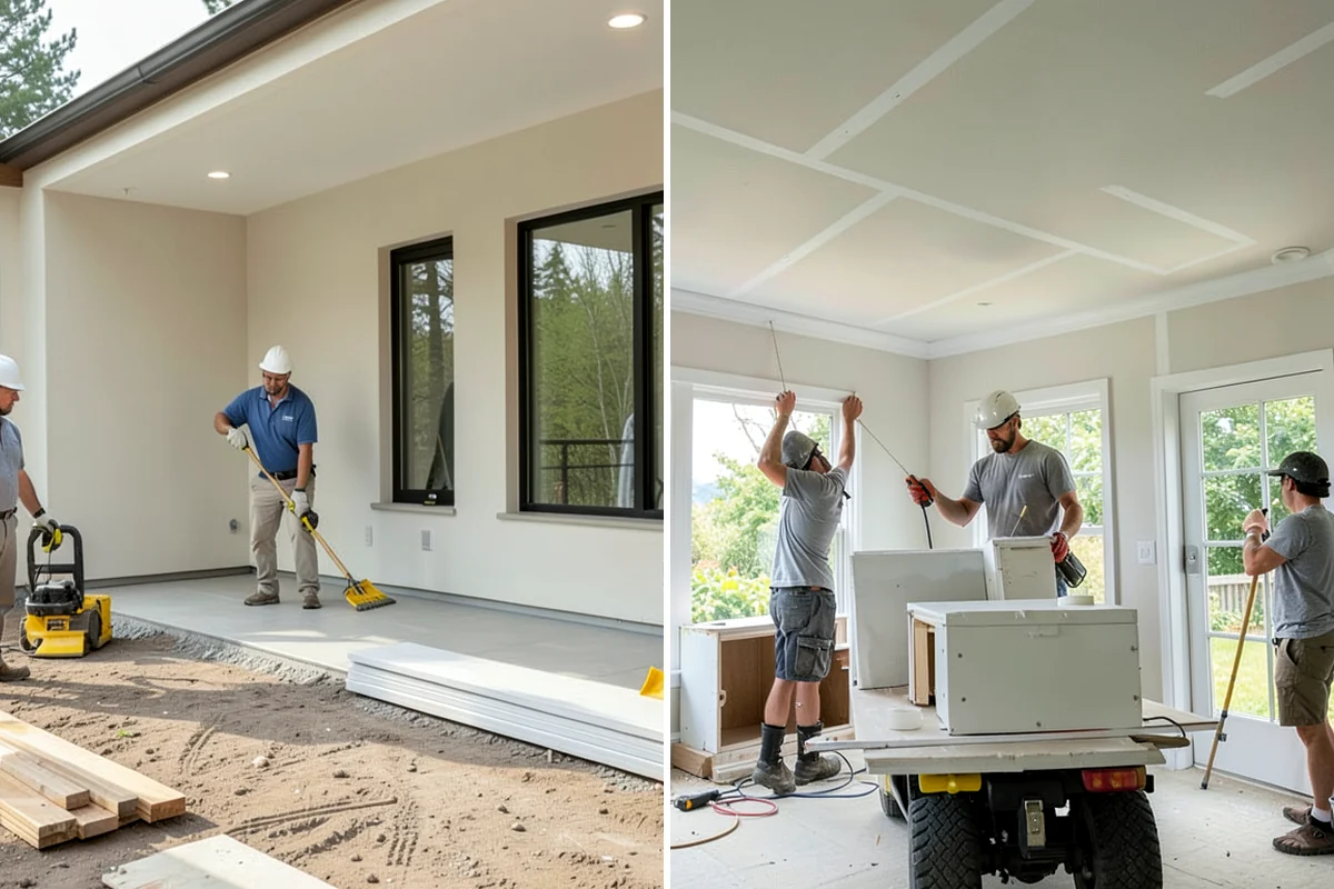 Home Library Construction in Fircrest, Pierce County, WA - We measure the room and plan shelving capacity